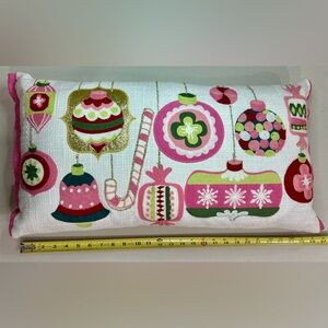 Holiday Ornament Throw Pillow